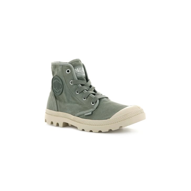 Dámské Boty Palladium Pampa Hi Olivy Zelené | CZ BFR-02C